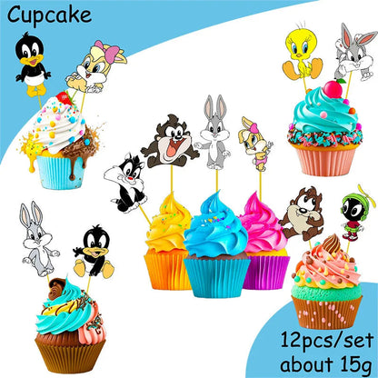Disney Theme Birthday Party banner Decorations Paper Cup Plate Straw Baby Shower Kids Birthday Party Supplies Good Vibrations