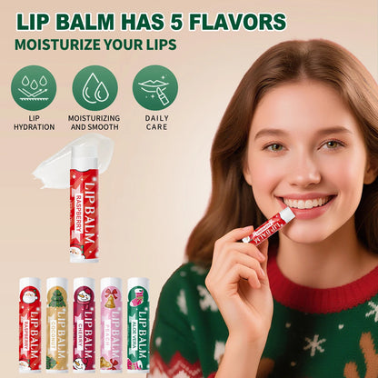 Christmas gift set -100 pieces/box batch lipstick, hand cream, balm, Christmas tree card and red organza bag Good Vibrations
