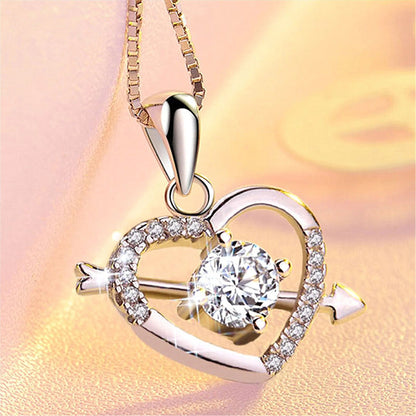 925 Sterling Silver AAA Zircon Necklace Chain High Quality Fashion Jewelry For Women Men Wedding Birthday Party Gift Good Vibrations
