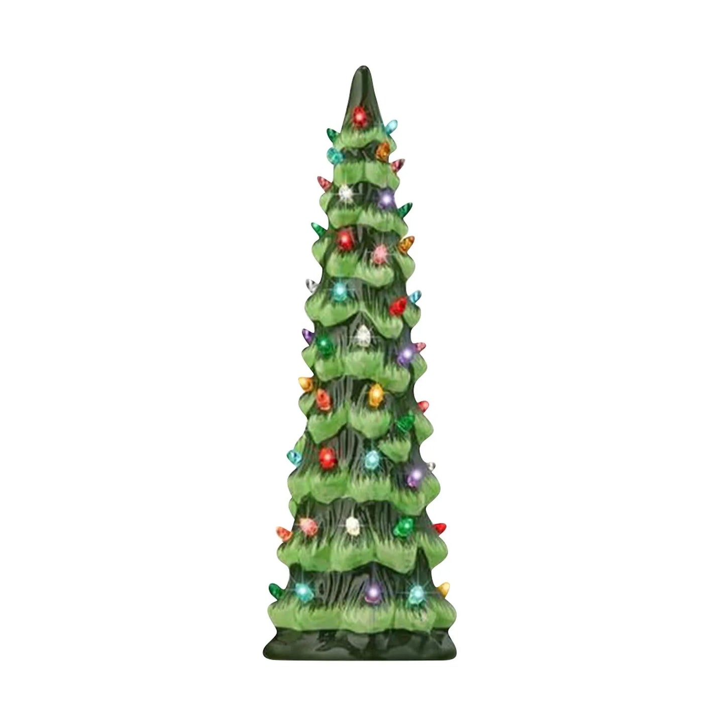 Christmas Tree Desktop Ornament Resin Decorative Home For Living Room Holiday Tabletop Display Festive Centerpiece Good Vibrations