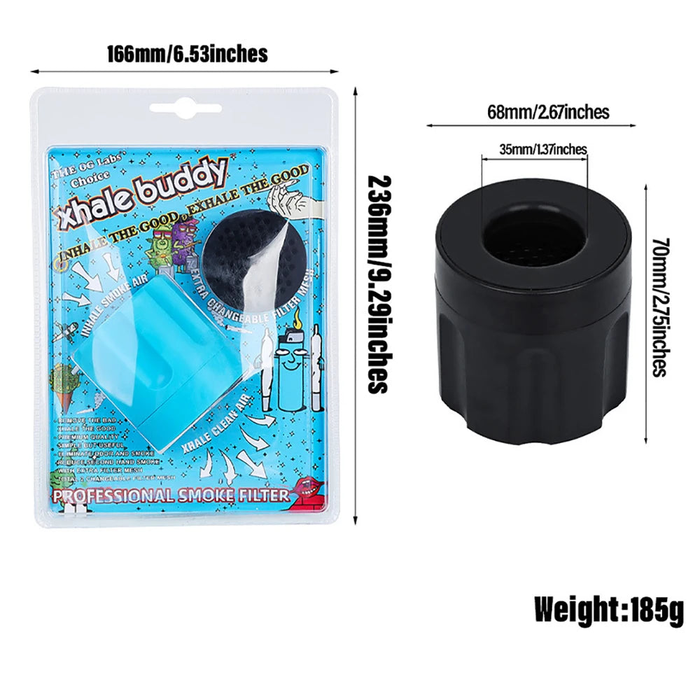 Portable Smoking Air Filter Office Car Personal Smoke Purifier Activated Carbon Filtration Party Supplies Cigarette Gift Good Vibrations Adult Super Store