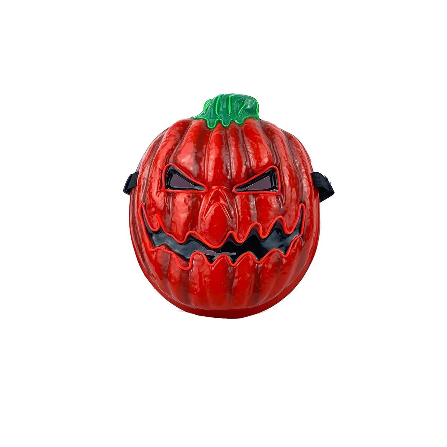 Creative Halloween Masks With Luminous LED Gloiwng  Pumpkin Head Horror Mask Ghost Full Face Mask Party Decoration Props Good Vibrations