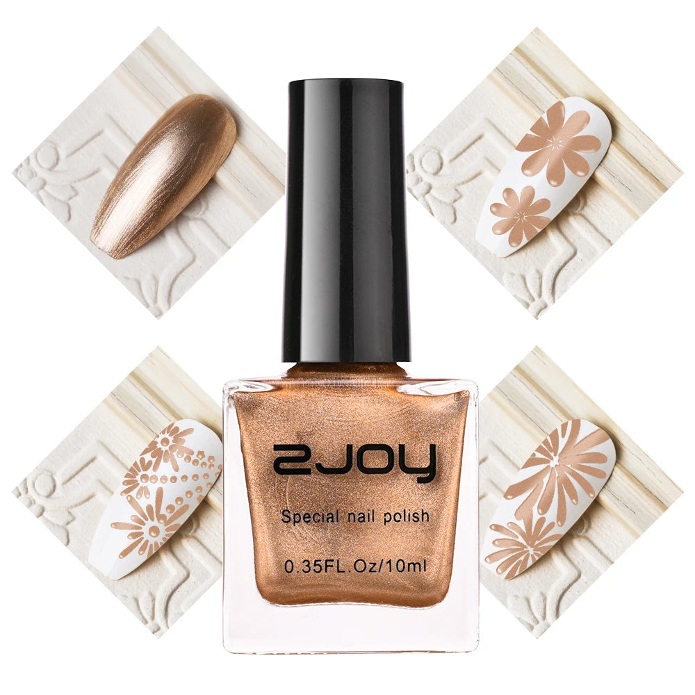 10ml Nail Stamping Polish Varnish Black White Colorful Nail Printing Lacquers for Stamping Plate 30 Colors Nail Stamping Polish Good Vibrations