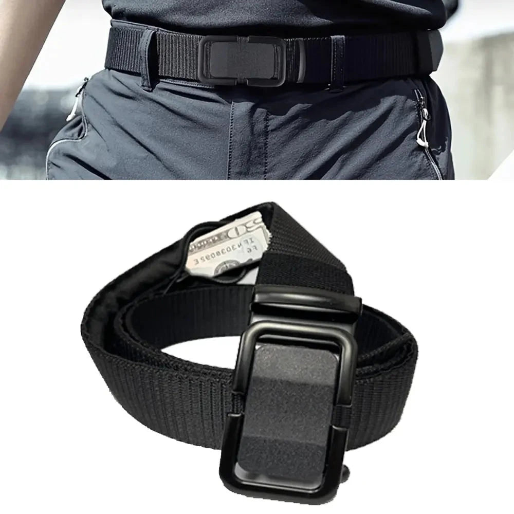 Travel Cash Anti Theft Belt Waist Bag Women Portable Hidden Money Strap Belt Wallet Waist Pack Men Secret Hiding Belt 120cm Good Vibrations