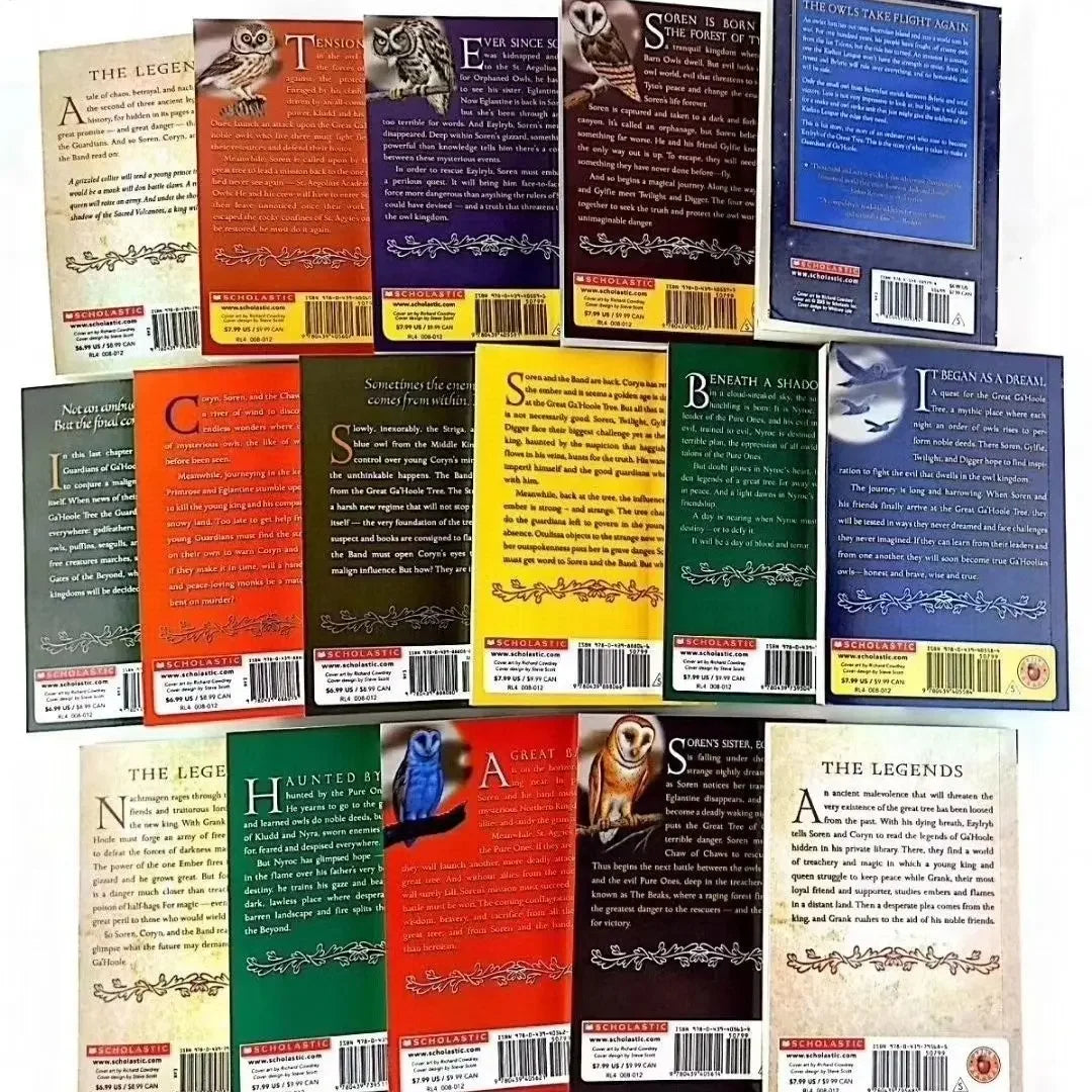 16 Books/Set Guardians of GaHoole Recommended Bestsellers Children's Graphic Novels for Kids Livro Livre Enfant Libros Good Vibrations