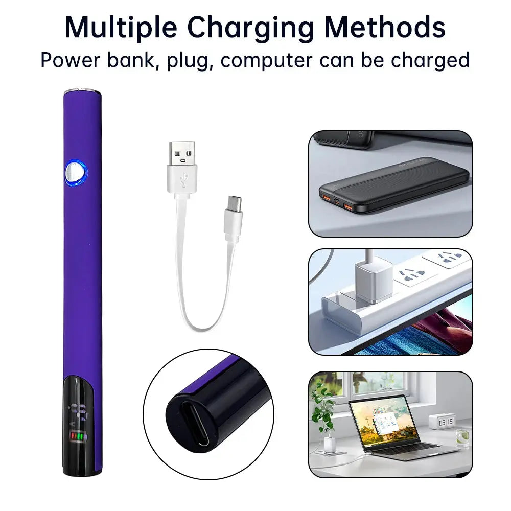 510 Thread Battery Cart Pen Portable Electric Soldering Iron Welding Kit Adjustable Voltage Smart Power Tool With USB Charger GOOD Vibrations Adult Super Store