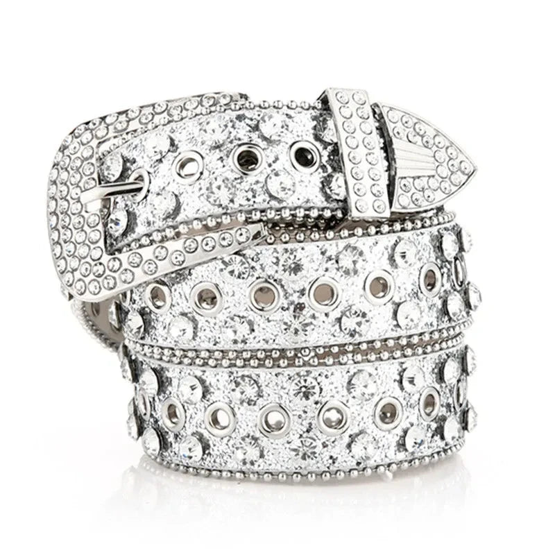 Women's Rhinestone Hollow Belt Women's Pin Buckle Studded Belt For Women Wedding Party Belt Valentines Gifts For Her Good Vibrations