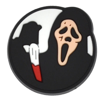 1PCS Hot Selling Ghost Series Shoe Charm PVC Sandal Accessories DIY Cartoon Skeleton Bag Wristband Decor Halloween Gifts Good Vibrations