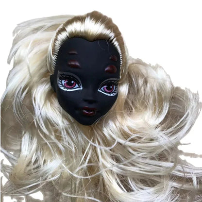 Monstering High Doll Toy Head No Hair Doll  Heads DIY Plants Hair Head Doll Bald Heads Original Rare Collection Head Toys Good Vibrations