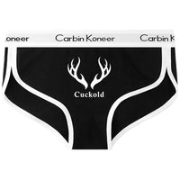 Antlers Cuckold Sexy Print Underwear for Women Cute Women Panties Premium Cotton Underpant Women Intimates Underwear Women Good Vibrations