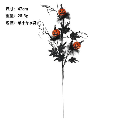 2026 Festival Party Decor Banquet Mini DIY Flower Branch for Halloween Christmas Thanksgiving Day Wedding Party Decorations 1pc Good Vibrations