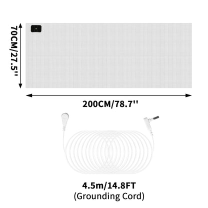Grounding Mat Grounding Bed Sheet with 10% Silver Fiber & 90% Organic Cotton Natural Wellness and Healthy Earth Energy Good Vibrations