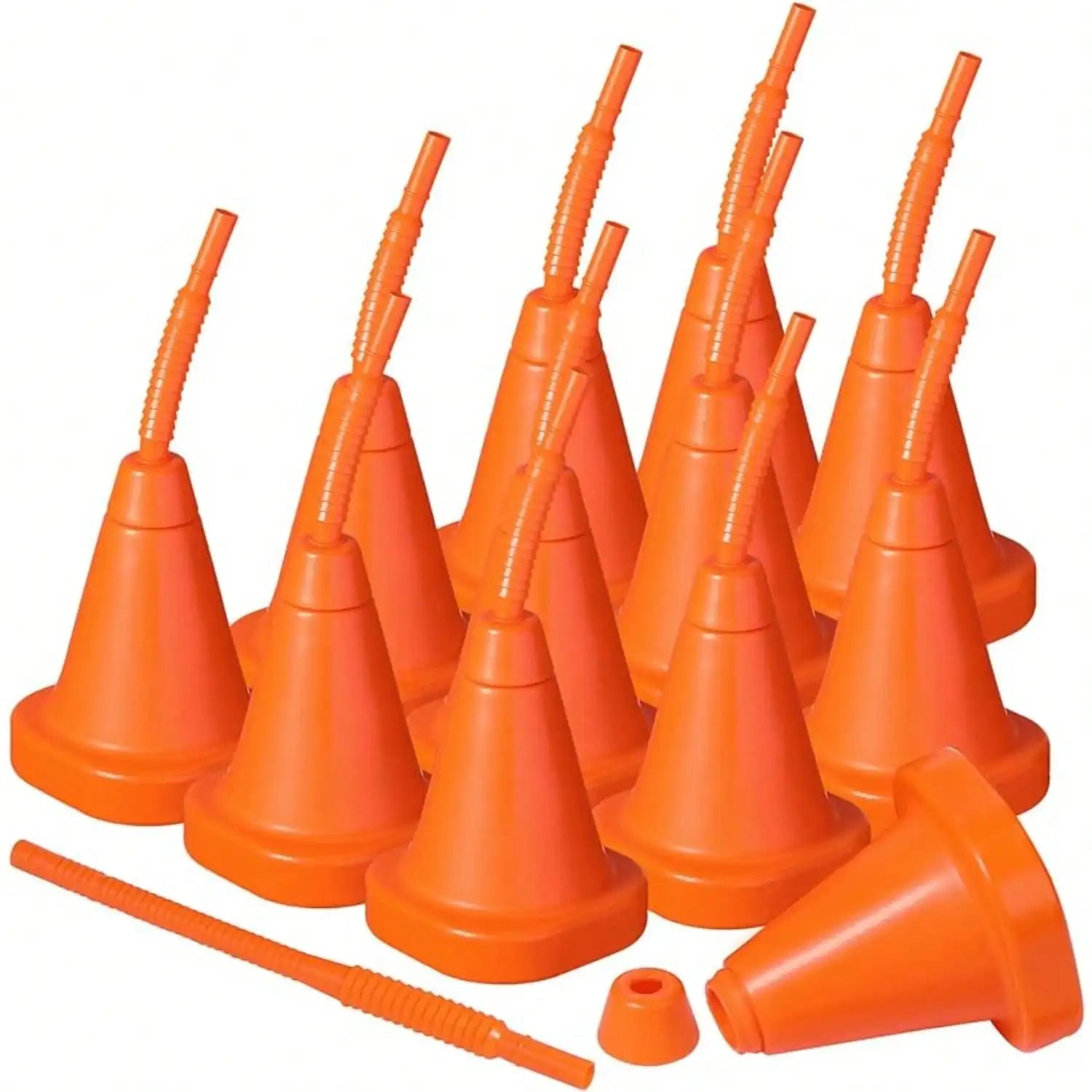 8 Plastic Racing Car Party Cup With Straw, Building Shaped Cup, Cone Party Cup, Birthday Gift, Great For Traffic Theme Party Good Vibrations