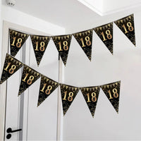 16th 60th 50 Year Happy Birthday Party Decoration Banners Supplies Good Vibrations