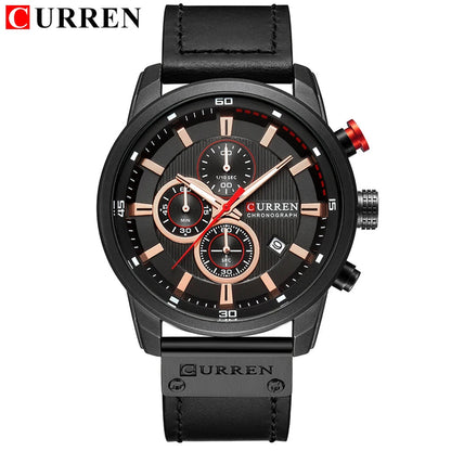 CURREN Fashion Date Quartz Men Watches Top Brand Luxury Male Clock Chronograph Sport Mens Wrist Watch Hodinky Relogio Masculino Good Vibrations