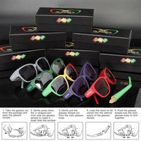 Fashion Sunglasses with Hidden Horn Tube Storage Removable Glasses Holder Rolling Paper Smoking Accessories Good Vibrations Adult Super Store