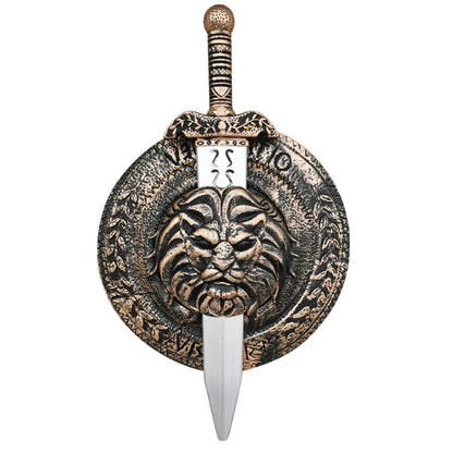 Halloween Cosplay Accessories Ancient Roman Warriors Shield Sword Weapons Costume Props Kids Boy Birthday Party Gift Toys Good Vibrations