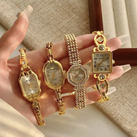 Women Watches Top Brand Luxury Wristwatches Ladies Fashion Gold  Bracelet Watch Female Elegant Clock Women montre femme Good Vibrations