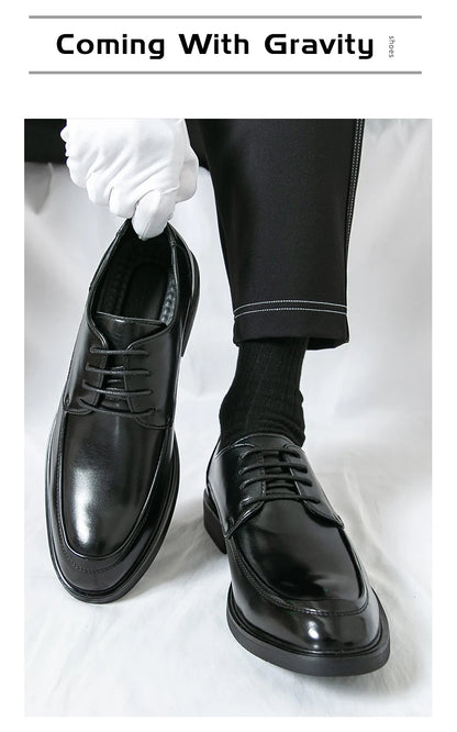 Men's Formal Dress Shoes Elegant Casual Business Luxury Italian Leather Skin Male Social Shoes Original