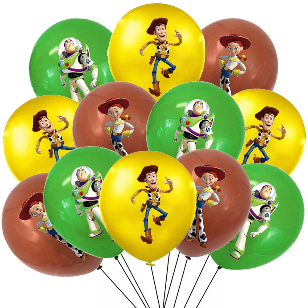 Toy Story Decoration Kids Party Favors Plates Children Girls Birthday Blue Sky White Clouds Balloons Party Supplies Baby Shower Good Vibrations