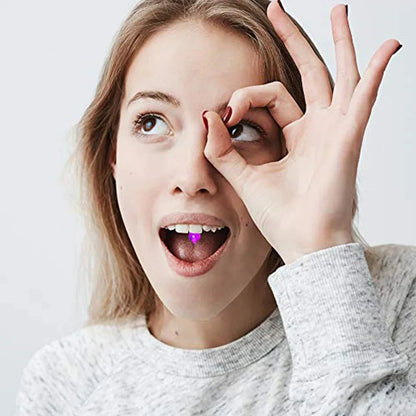 2Pcs 14G 16mm Glow In The Dark Flexible Acrylic Straight Tongue Nipple Ring Retainer Piercing Fpr Woman and Man Good Vibrations Adult Super Store