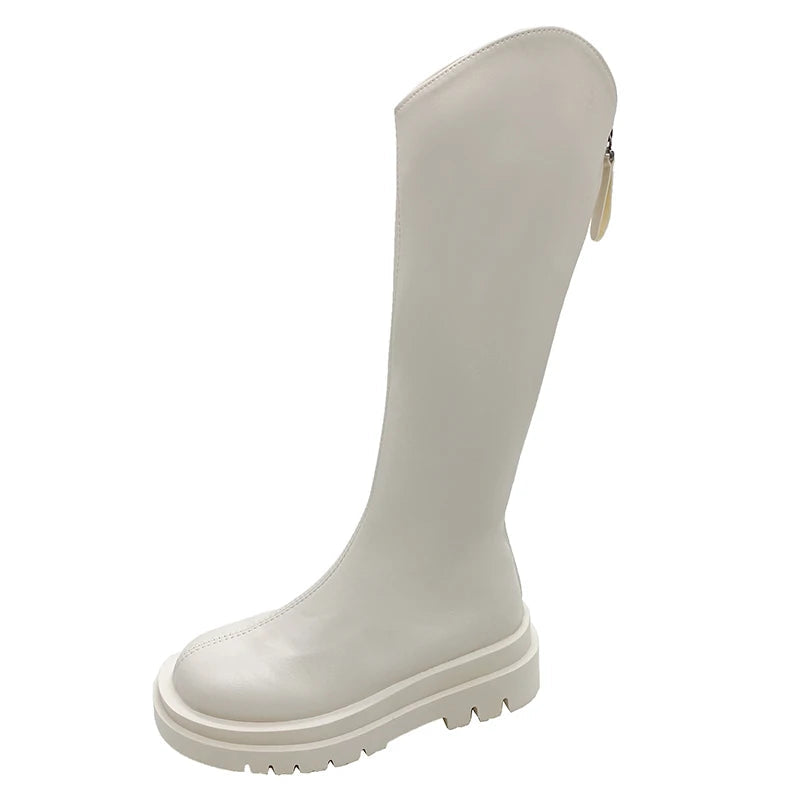 2025 New Trendy and Versatile Fashionable Casual Ankle Boots with Thick Soles and Slimming Effects Good Vibrations