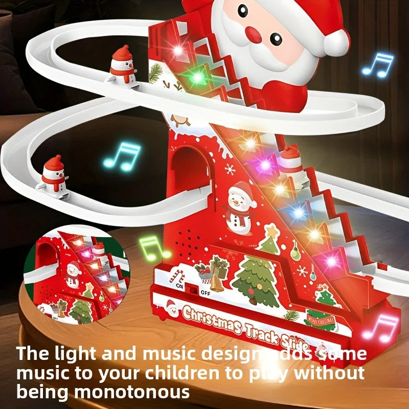 Stairs, slides, Santa Claus toys, Christmas decorations, the best gift for children during Christmas Good Vibrations
