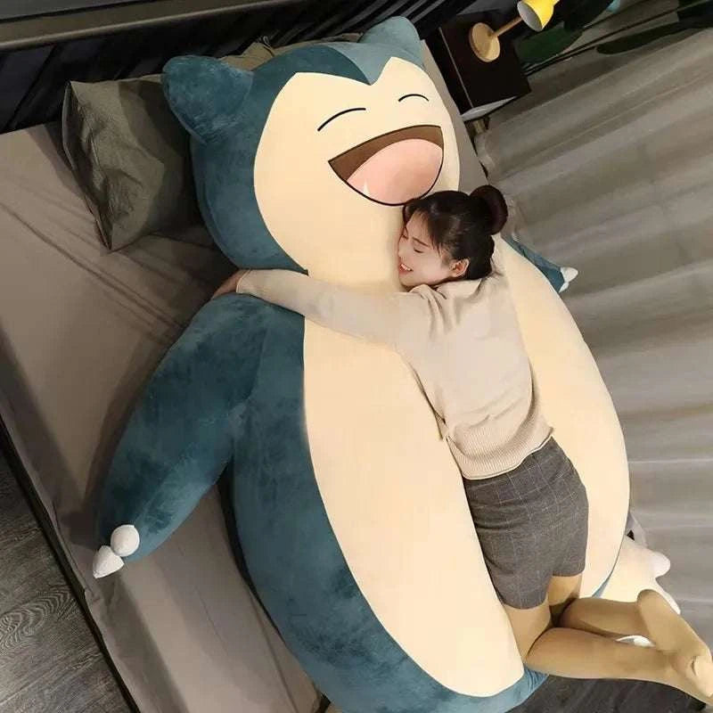 200/150cm Aoger Giant Snorlax Plush Toys Kawaii Soft Snorlax Leather Shell Plushie NO Filling Pillow Gifts For Children Pokemon Good Vibrations Adult Super Store