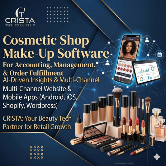Cosmetic Shop Make Up Software with Accounting & Order Place Website Design Android iOS Mobile Applications Wordpress Shopify AI Good Vibrations
