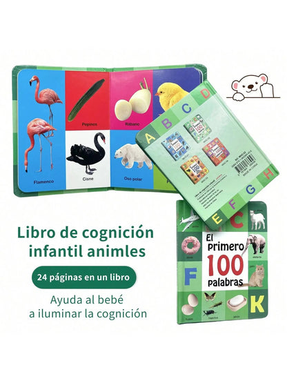 Children's Arabic Enlightenment Cognitive Book: Digital Fruits and Animals, Joyful Enlightenment Journey Good Vibrations