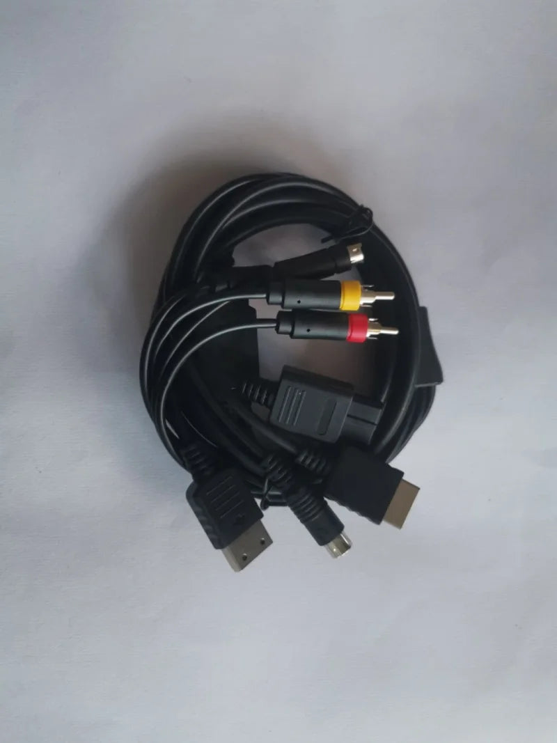 Multi Console Game System S-Video/ AV Cable For N64/PS2/Sega DC128/sega Saturn ss Good Vibrations