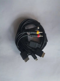 Multi Console Game System S-Video/ AV Cable For N64/PS2/Sega DC128/sega Saturn ss Good Vibrations