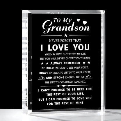 Heartwarming Grandson Gift, Unique Birthday Graduation Christmas Present,Perfect for Family Friends Loved Ones, Special Keepsake Good Vibrations