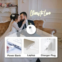 Cheers to Love Neon Sign Light-Wall Decoration with USB Power for Wedding, Engagement, Bedroom, and Valentines Day Decor Good Vibrations
