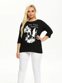 Womens plus size woven round neck shirt belongs to the category of womens clothing Good Vibrations