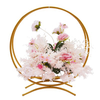 Gold 80cm Wedding Cake Stand Flower Stand Floral Hoop Wedding Decor Good Vibrations