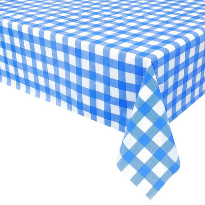 Red Black Checkered Disposable Tablecloth Wedding Birthday Party Indoor Outdoor Picnic Table Cover Plastic Waterproof Tablecloth Good Vibrations