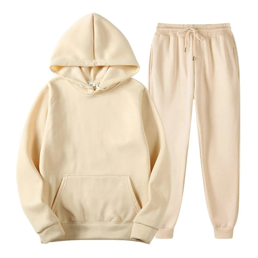2024 Winter Brand Tracksuits Men's sets Long Sleeve Pullover + Jogging Trousers 2pcs Sets Fitness Running Suits sportswer Male Good Vibrations