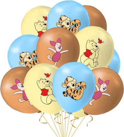 30/20/10pcs Winnie Pooh Theme Birthday Party Latex Balloons Set Blue Yellow Latex Balloon Baby Shower Decoration Supplies Good Vibrations
