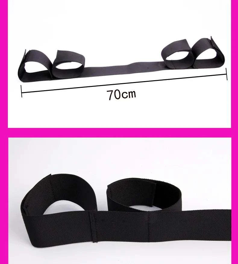 Sex Toys For Couples Flirting Adjustable Erotic Handcuffs Neck Ankle Bondage Harness Open BDSM Adult Games Restraints Chastity GOOD Vibrations