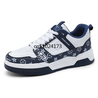 Trendy Men's Cross-Border Shoes New Style Thick Bottom Sports Casual Shoes Men's Popular White Shoes Solvent Shoes Men's Sports Good Vibrations
