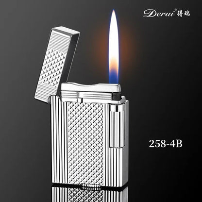 Metal Stripe Loud Lighter Unusual Lighters Cigarette Lighter Creative Wheel Lighter Butane Gas Lighter Open Fire Square Lighter Good Vibrations Adult Super Store