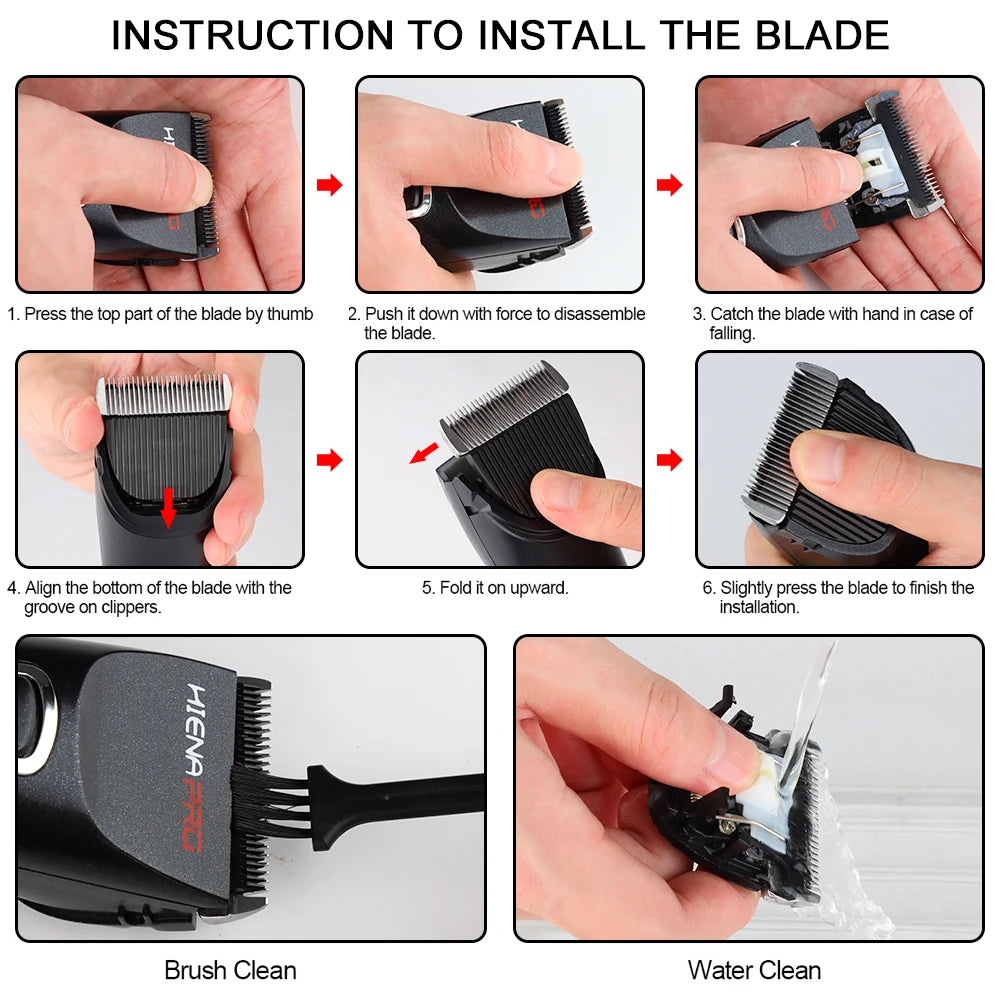 Hiena Hair cutting machine home appliance hair clipper professional machines Electric shaver Body Groomer hair Trimmer for Men Good Vibrations