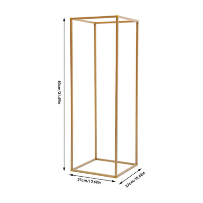 10Pcs 80cm Geometric Metal Stands Flower Vase Holders Wedding Party Centerpiece Good Vibrations