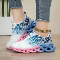 Fashion Women's Running Shoes Light Mesh Soft Bottom Tennis Shoes Teenagers Trendy Outdoor Sports Shoes Anti-slip Casual Shoes Good Vibrations