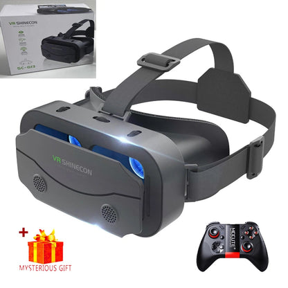 VR Glasses Virtual Reality Headset Viar Devices Helmet 3D Lenses Smart Goggles For Smartphones Phone Mobile Gogle Game Accessory Good Vibrations