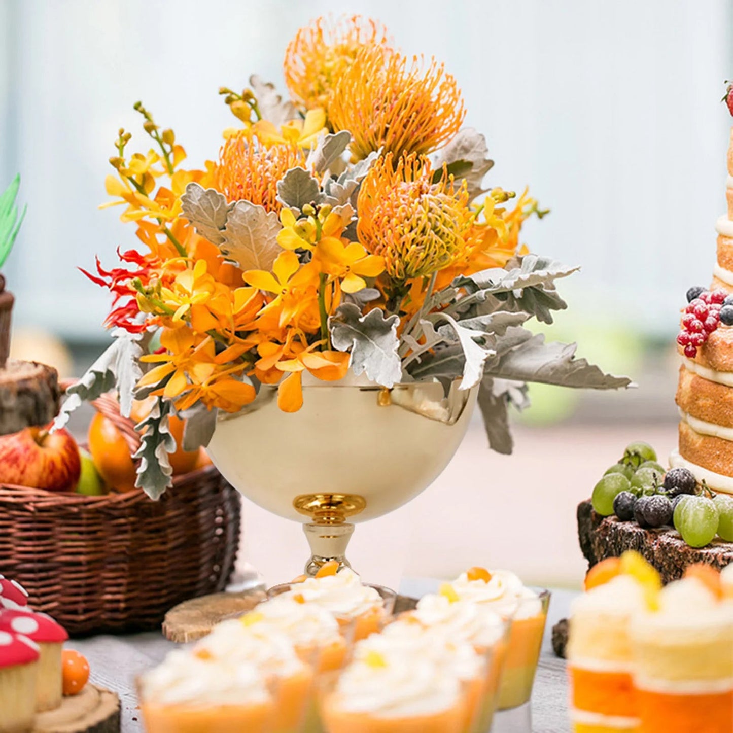 Wedding Centerpiece Flower Vase for Wedding Arrangement Event Dining Room Planter Vase Table Decoration Anniversary Event Good Vibrations