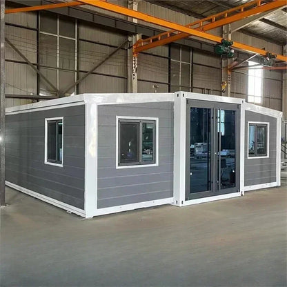 Portable Expandable Container House for Family Leisure with 2-3 Bedrooms, Parent-Child Homestay Venue, 40ft 20ft Tiny House. Good Vibrations