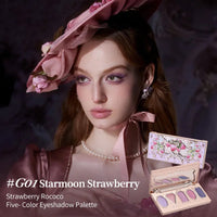Flower Knows Violet Eye Shadow Strawberry Rococo Series Five-Color Eyeshadow Palette G01 Starmoon Strawberry 0.21OZ./6G Good Vibrations