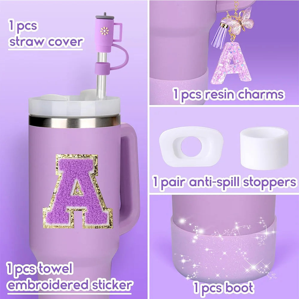 6PCS Cup Accessories Set for Stanley Cup  40oz tumbler with handle Including Silicone Straw Topper and Boot, Spill Proof Stopper Good Vibrations Adult Super Store